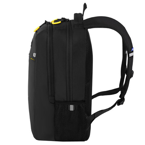 Рюкзак BRAUBERG MAIN, 2 отделения, 3 кармана, "Yellow flash", 38х26х17 см, 274397 - фото 3