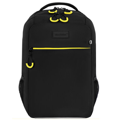 Рюкзак BRAUBERG MAIN, 2 отделения, 3 кармана, "Yellow flash", 38х26х17 см, 274397 - фото 2