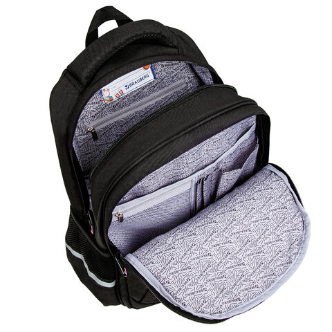 Рюкзак BRAUBERG SOFT, 2 отделения, 3 кармана, "Tough cat", СВЕТЯЩИЙСЯ, 40х31х15 см, 274401 - фото 6