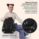 Рюкзак BRAUBERG SOFT, 2 отделения, 3 кармана, "Кот с характером", СВЕТЯЩИЙСЯ, 40х31х15 см, 274401