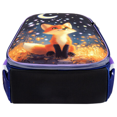 Ранец BRAUBERG ORIGINAL, 2 отделения, с брелком, "Dreaming fox", 38х29х16 см, 274404 - фото 7