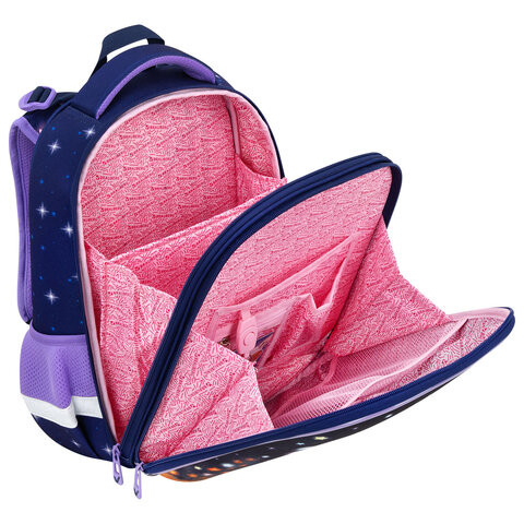 Ранец BRAUBERG ORIGINAL, 2 отделения, с брелком, "Dreaming fox", 38х29х16 см, 274404 - фото 6