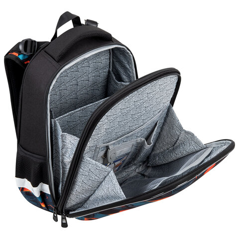 Ранец BRAUBERG ORIGINAL, 2 отделения, с брелком, "Hot spill", 38х29х16 см, 274405 - фото 6