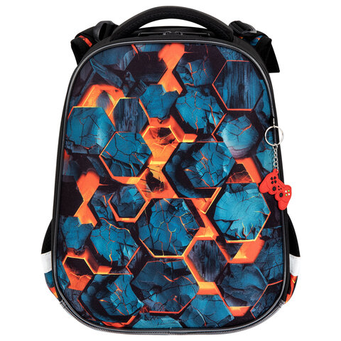 Ранец BRAUBERG ORIGINAL, 2 отделения, с брелком, "Hot spill", 38х29х16 см, 274405 - фото 2