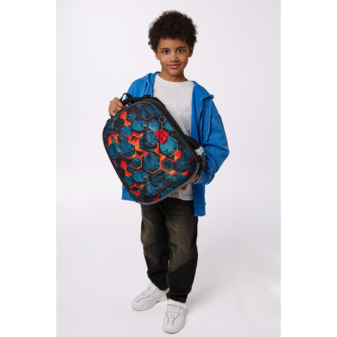 Ранец BRAUBERG ORIGINAL, 2 отделения, с брелком, "Hot spill", 38х29х16 см, 274405 - фото 10