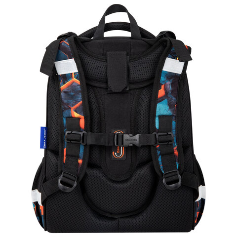 Ранец BRAUBERG ORIGINAL, 2 отделения, с брелком, "Hot spill", 38х29х16 см, 274405 - фото 4