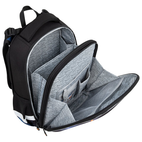 Ранец BRAUBERG ORIGINAL, 2 отделения, с брелком, "Tunnel car", 38х29х16 см, 274406 - фото 6