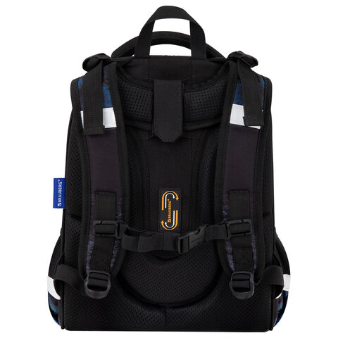 Ранец BRAUBERG ORIGINAL, 2 отделения, с брелком, "Tunnel car", 38х29х16 см, 274406 - фото 4