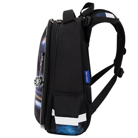 Ранец BRAUBERG ORIGINAL, 2 отделения, с брелком, "Tunnel car", 38х29х16 см, 274406 - фото 3