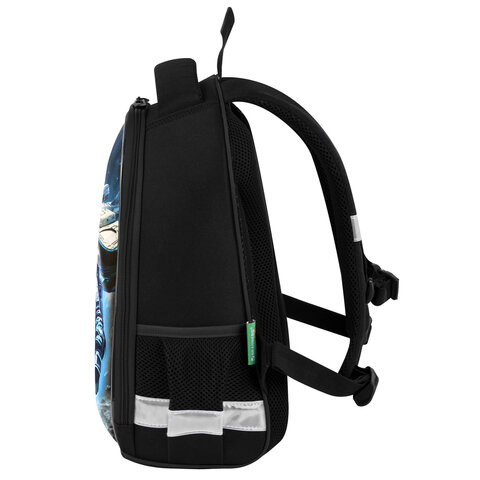 Ранец BRAUBERG KIDS START, 1 отделение, 2 кармана, "Space conqueror", СВЕТЯЩИЙСЯ, 35х26х13 см, 274408 - фото 3