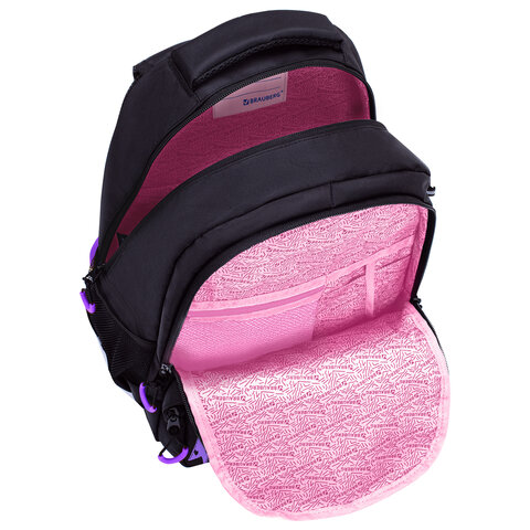 Рюкзак BRAUBERG FORCE, 2 отделения, 5 карманов, "Purple bow", 39х28х17 см, 274409 - фото 6