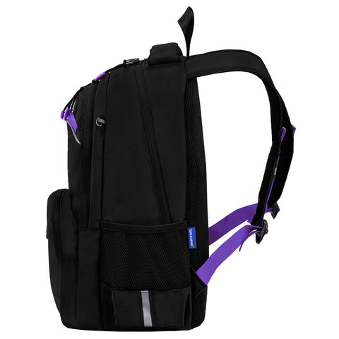 Рюкзак BRAUBERG FORCE, 2 отделения, 5 карманов, "Purple bow", 39х28х17 см, 274409 - фото 3