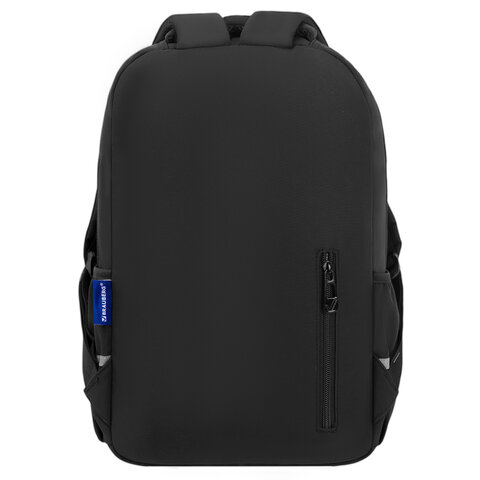 Рюкзак BRAUBERG STYLE, 2 отделения, 4 кармана, "Hey all", черный, 40х26х15 см, 274410 - фото 4