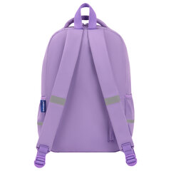 Рюкзак BRAUBERG STYLE, 2 отделения, 4 кармана, &laquo;Всем привет!&raquo;, сиреневый, 40&times;26&times;15 см, 274411