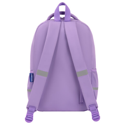 Рюкзак BRAUBERG STYLE, 2 отделения, 4 кармана, "Hey all", сиреневый, 40х26х15 см, 274411 - фото 3