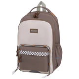Рюкзак BRAUBERG STYLE, 2 отделения, 4 кармана, "Клетка", коричневый, 40х26х15 см, 274412