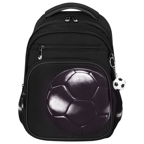 Рюкзак BRAUBERG PROFI, 2 отделения, с брелком, "Leather ball", 3D-панель, 36х27х19 см, 274416 - фото 2