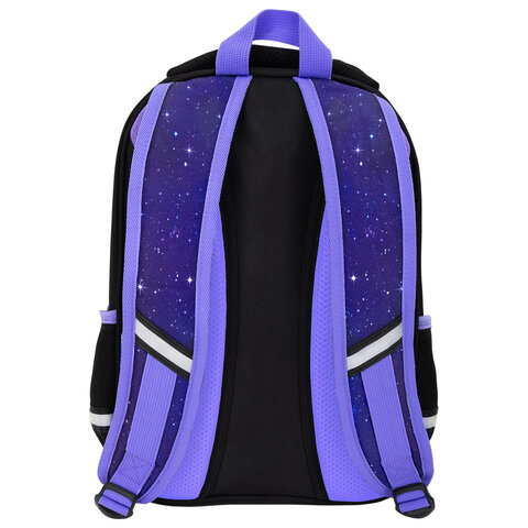 Рюкзак BRAUBERG OPTIMA, 2 отделения, с брелком, "Glowing kitten", 36х27х18 см, 274417 - фото 4