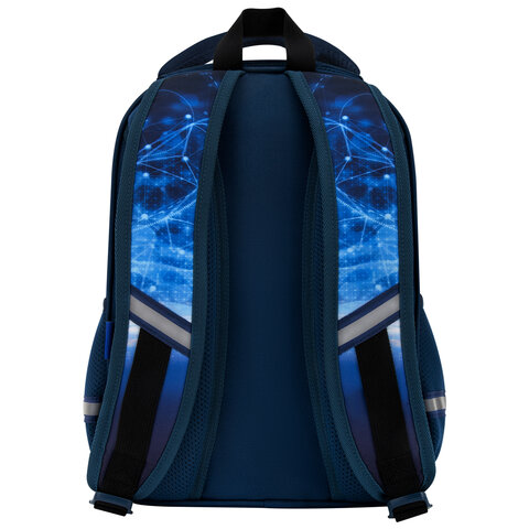 Рюкзак BRAUBERG OPTIMA, 2 отделения, с брелком, "Galactic car", 3D-панель, 36х27х18 см, 274418 - фото 4