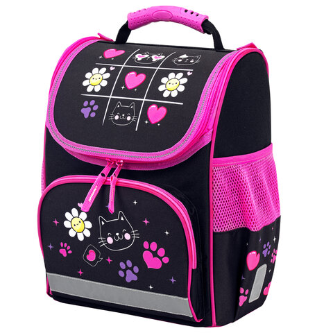 Ранец ПИФАГОР BASIC, 1 отделение, 3 кармана, эргономичная спинка, "Let's play", 35х28х18 см, 274419