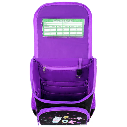 Ранец ПИФАГОР BASIC, 1 отделение, 3 кармана, эргономичная спинка, "Cheers", 35х28х18 см, 274420 - фото 7