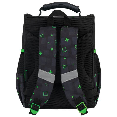 Ранец ПИФАГОР BASIC, 1 отделение, 3 кармана, эргономичная спинка, "Let's start", 35х28х18 см, 274423 - фото 5