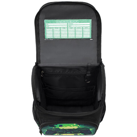 Ранец ПИФАГОР BASIC, 1 отделение, 3 кармана, эргономичная спинка, "Let's start", 35х28х18 см, 274423 - фото 7