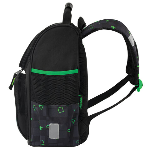 Ранец ПИФАГОР BASIC, 1 отделение, 3 кармана, эргономичная спинка, "Let's start", 35х28х18 см, 274423 - фото 3