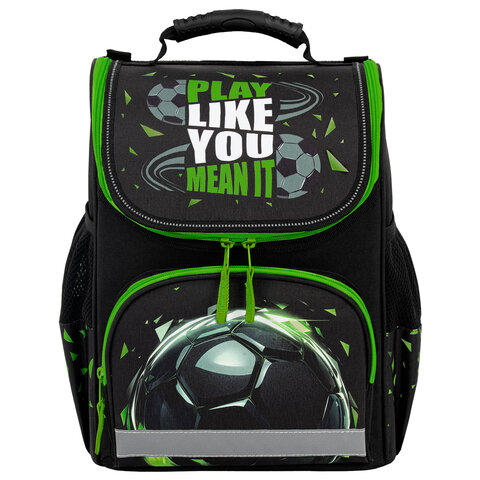 Ранец ПИФАГОР BASIC, 1 отделение, 3 кармана, эргономичная спинка, "Easy play", 35х28х18 см, 274424 - фото 2