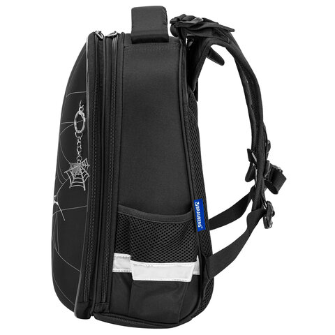 Ранец BRAUBERG SHINY, 2 отделения, с брелком, "Spider attack", СВЕТЯЩИЙСЯ РИСУНОК, 38х28х14 см, 274425 - фото 3