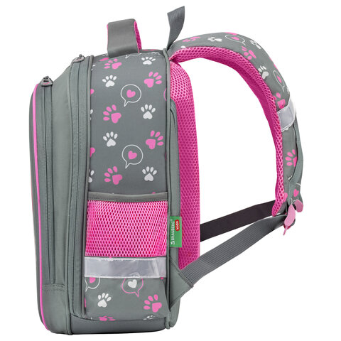 Ранец BRAUBERG KIDS STANDARD, 2 отделения, "Purr cat", 36х28х14 см, 274427 - фото 3