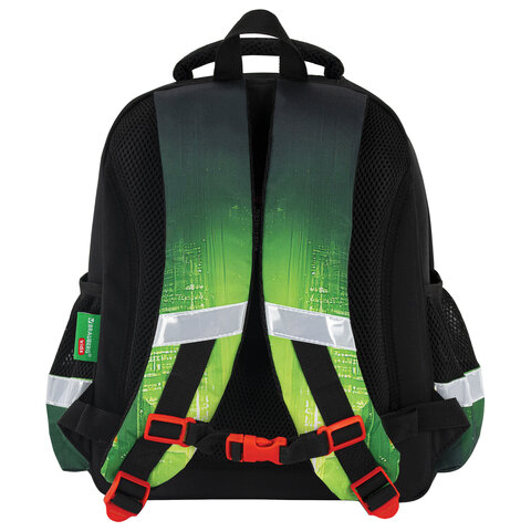 Ранец BRAUBERG KIDS STANDARD, 2 отделения, "Green city", 36х28х14 см, 274428 - фото 4