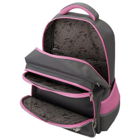 Рюкзак ЮНЛАНДИЯ COMPLETE с пеналом в комплекте, эрго-спинка, "Wonder cat", 42х29х14 см, 274431 - фото 6