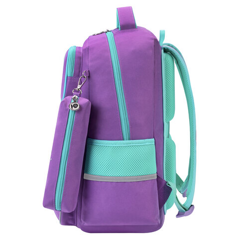 Рюкзак ЮНЛАНДИЯ COMPLETE с пеналом в комплекте, эрго-спинка, "Lazy rabbit", 42х29х14 см, 274432 - фото 3