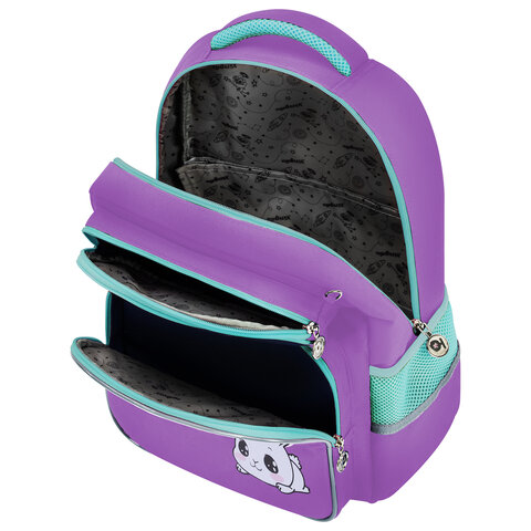 Рюкзак ЮНЛАНДИЯ COMPLETE с пеналом в комплекте, эрго-спинка, "Lazy rabbit", 42х29х14 см, 274432 - фото 6