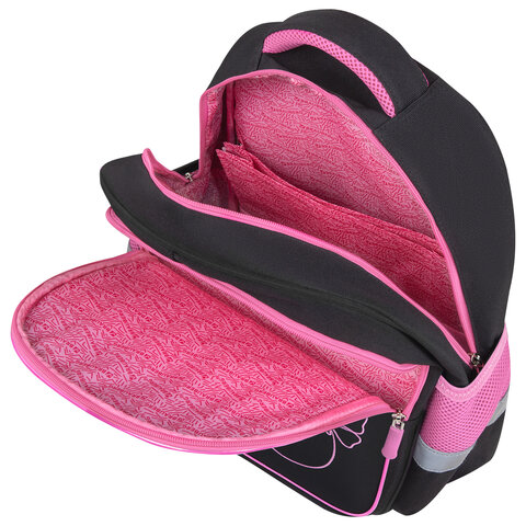 Рюкзак BRAUBERG FAVOUR, 2 отделения, 3 кармана, "Soaring butterfly", вышивка, 40х29х15 см, 274433 - фото 6