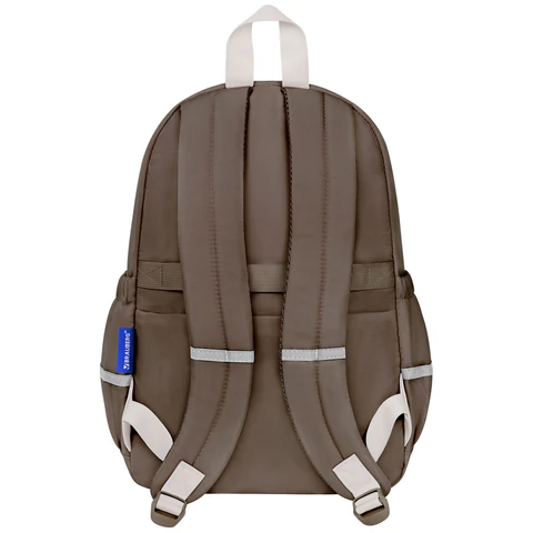 Рюкзак BRAUBERG PASTEL с термонашивками в комплекте, "Catch up", коричневый, 40х29х14 см, 274435 - фото 4