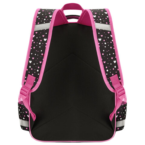 Рюкзак ПИФАГОР SCHOOL, 1 отделение, 3 кармана, "Tic-tac-love", 38x28х14 см, 274438 - фото 5