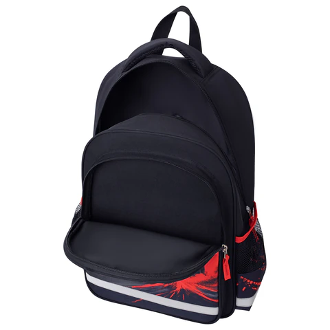 Рюкзак ПИФАГОР SCHOOL, 1 отделение, 3 кармана, "Revving car", 38x28х14 см, 274439 - фото 6