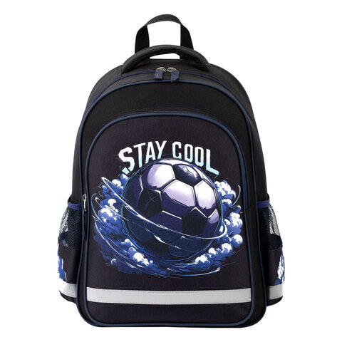 Рюкзак ПИФАГОР SCHOOL, 1 отделение, 3 кармана, "Stay cool", 38x28х14 см, 274440 - фото 2