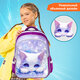 Рюкзак SNOOBAG (СНУБЭГ) FLOSSY, 2 отделения, 3 кармана, "Мечтатель", объемный дизайн, 40х28х18 см, 274441