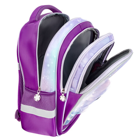 Рюкзак SNOOBAG (СНУБЭГ) FLOSSY, 2 отделения, 3 кармана, "Pensive kitty", 3D-панель, 40х28х18 см, 274441 - фото 7