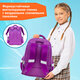 Рюкзак SNOOBAG (СНУБЭГ) FLOSSY, 2 отделения, 3 кармана, "Мечтатель", объемный дизайн, 40х28х18 см, 274441