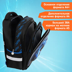 Рюкзак SNOOBAG (СНУБЭГ) FLOSSY, 2 отделения, 3 кармана, "Гонки", объемный дизайн, 40х28х18 см, 274442