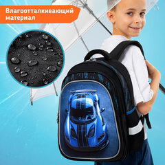 Рюкзак SNOOBAG (СНУБЭГ) FLOSSY, 2 отделения, 3 кармана, "Гонки", объемный дизайн, 40х28х18 см, 274442