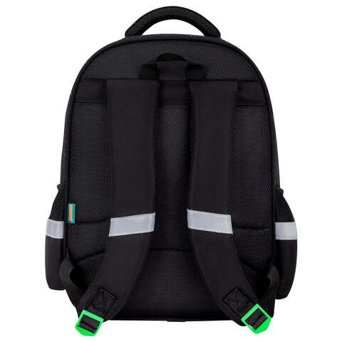 Рюкзак SNOOBAG (СНУБЭГ) MIND с пеналом в комплекте, 2 отделения, "Neon spider", 40х28х18 см, 274444 - фото 3