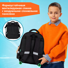 Рюкзак SNOOBAG (СНУБЭГ) MIND с пеналом в комплекте, 2 отделения, "Неоновый паук", 40х28х18 см, 274444