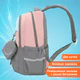 Рюкзак SNOOBAG (СНУБЭГ) PROACTIVE с кошельком, 2 отделения, "Улыбка", серо-розовый, 40х29х17 см, 274445