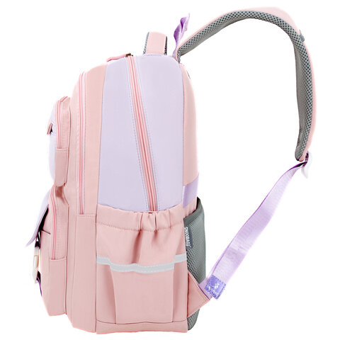 Рюкзак SNOOBAG (СНУБЭГ) PROACTIVE, 2 отделения, 7 карманов, Delicate, сиреневый, 40х29х17 см, 274446 - фото 3