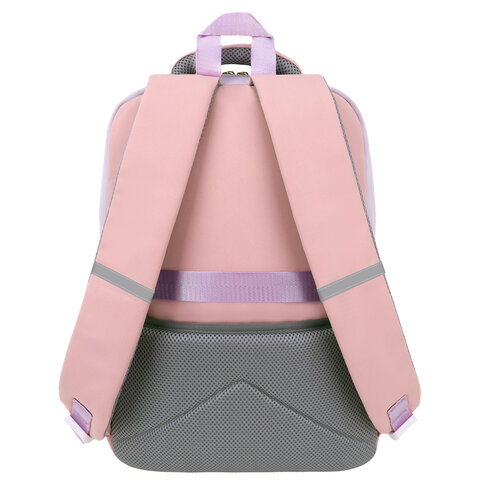 Рюкзак SNOOBAG (СНУБЭГ) PROACTIVE, 2 отделения, 7 карманов, Delicate, сиреневый, 40х29х17 см, 274446 - фото 4